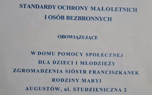 News - Standardy Osób Małoletnich i Osób Bezbronnych